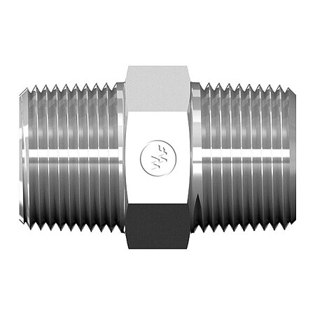 World Wide Fittings Male Pipe to Male Pipe Hex Nipple 3069X16X08